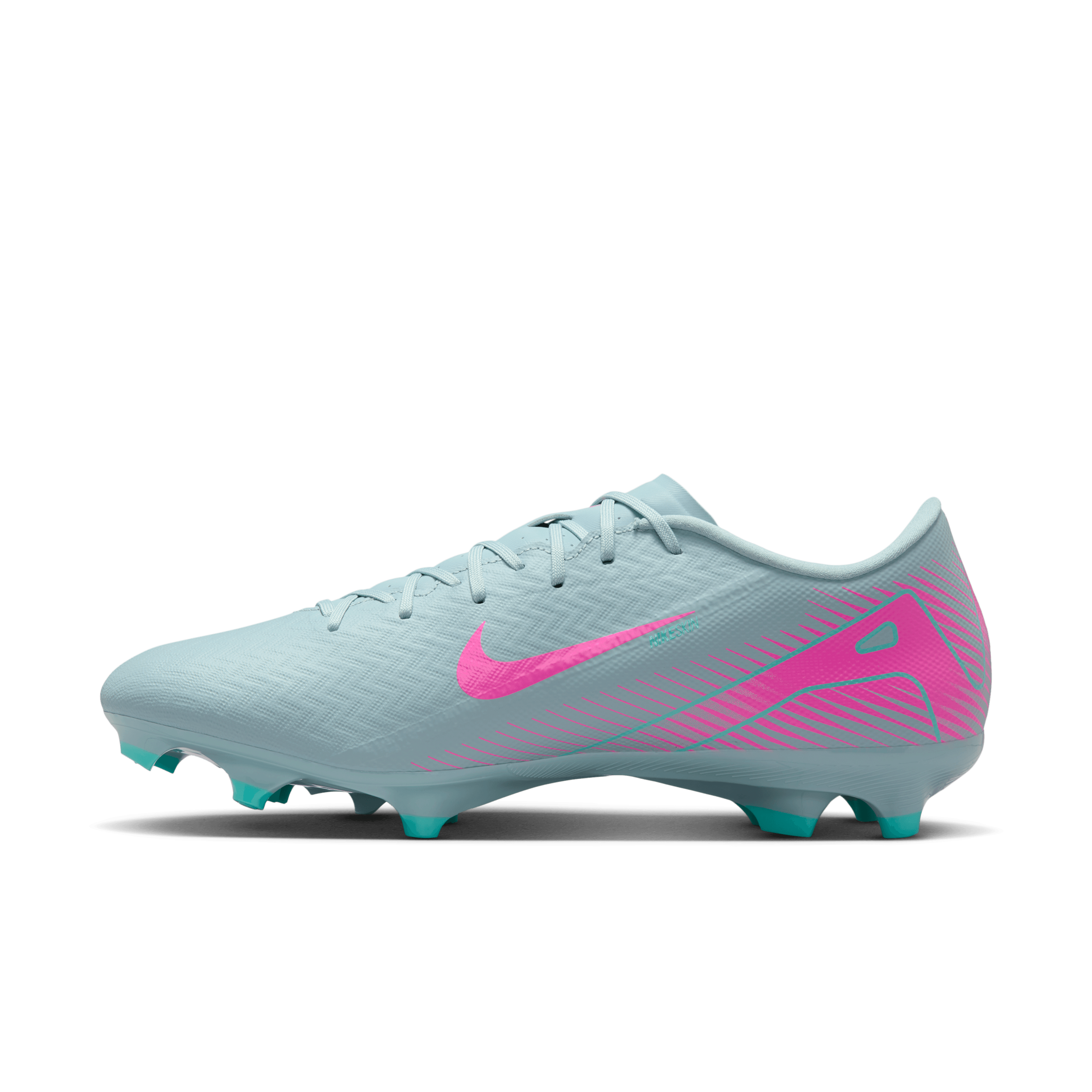 Nike Mercurial Vapor 16 Academy FG/MG Soccer Cleats for Men - Lightweight Football Shoes with Ocean Cube/Pink Blast Color - Perfect for Artificial Grass and Natural Turf Training & Matches