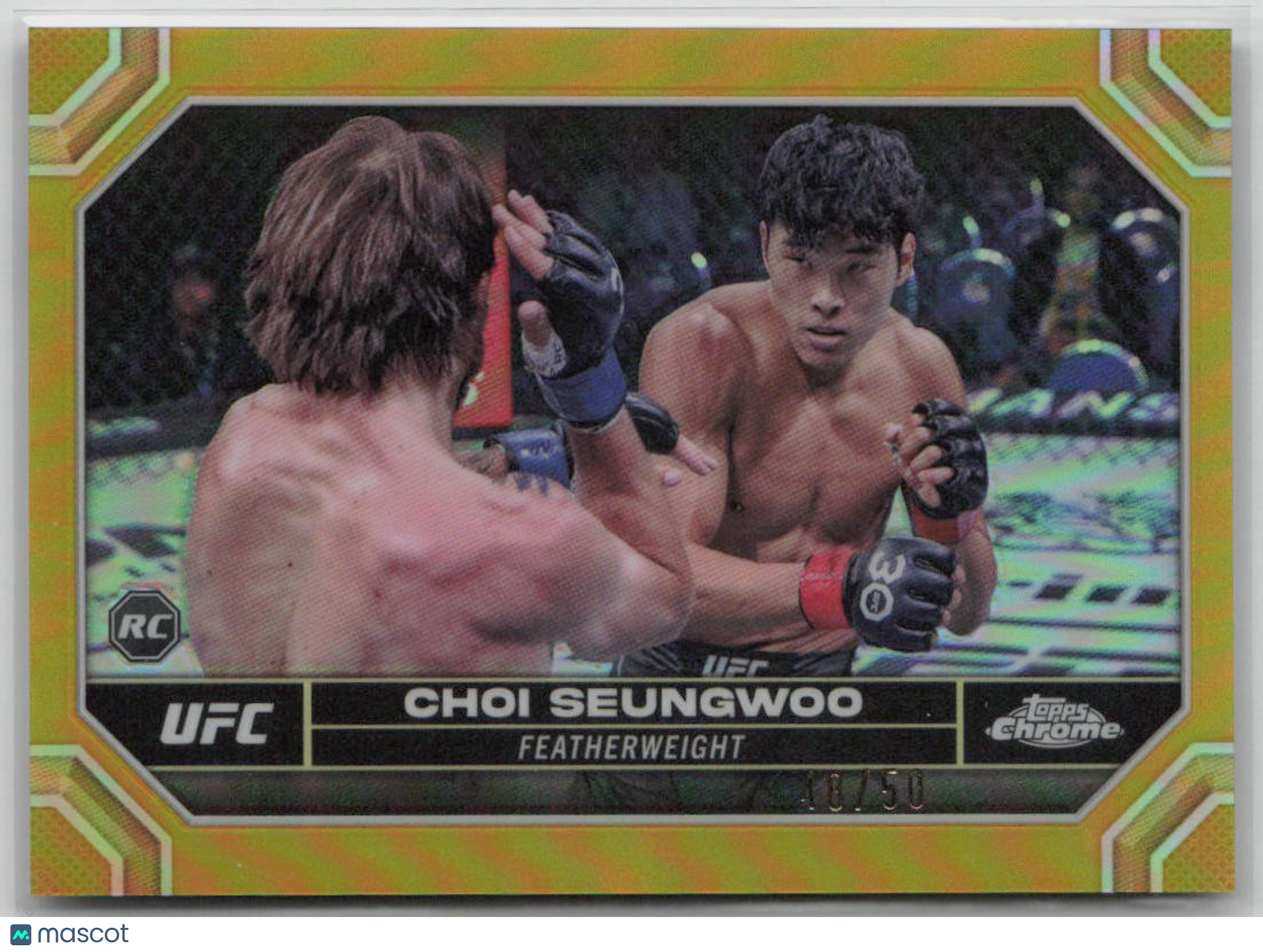 2024 Topps Chrome Choi Seungwoo Gold Refractor Rookie Card #147 48/50 - Limited Edition Baseball Collectible for Fans & Investors