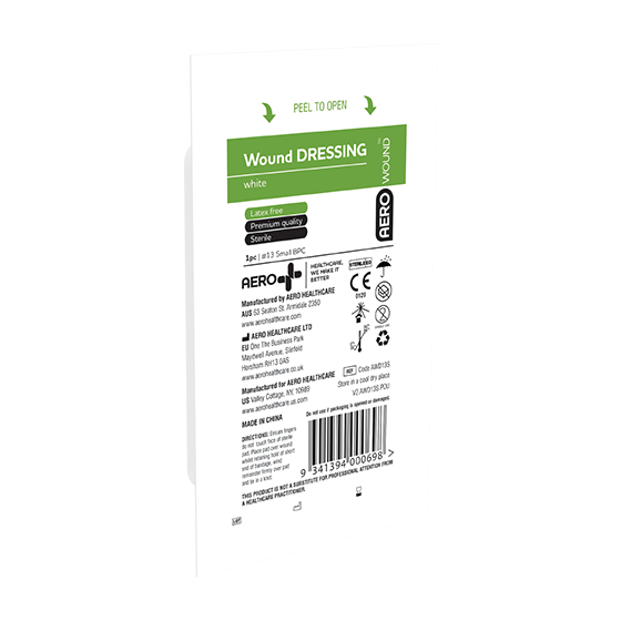 No.13 Small Wound Dressing - Pack of 12 Adhesive Bandages for Minor Cuts, Scrapes & Blisters | First Aid Essential for Home, Office & Travel First Aid Kits