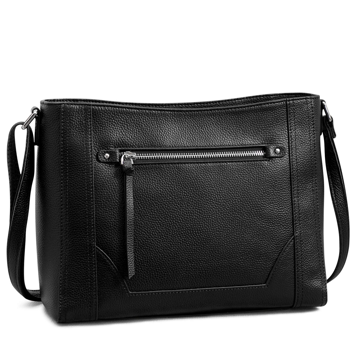 Genuine Leather Crossbody Bag for Women - Cowhide Shoulder Purse for Daily Use
