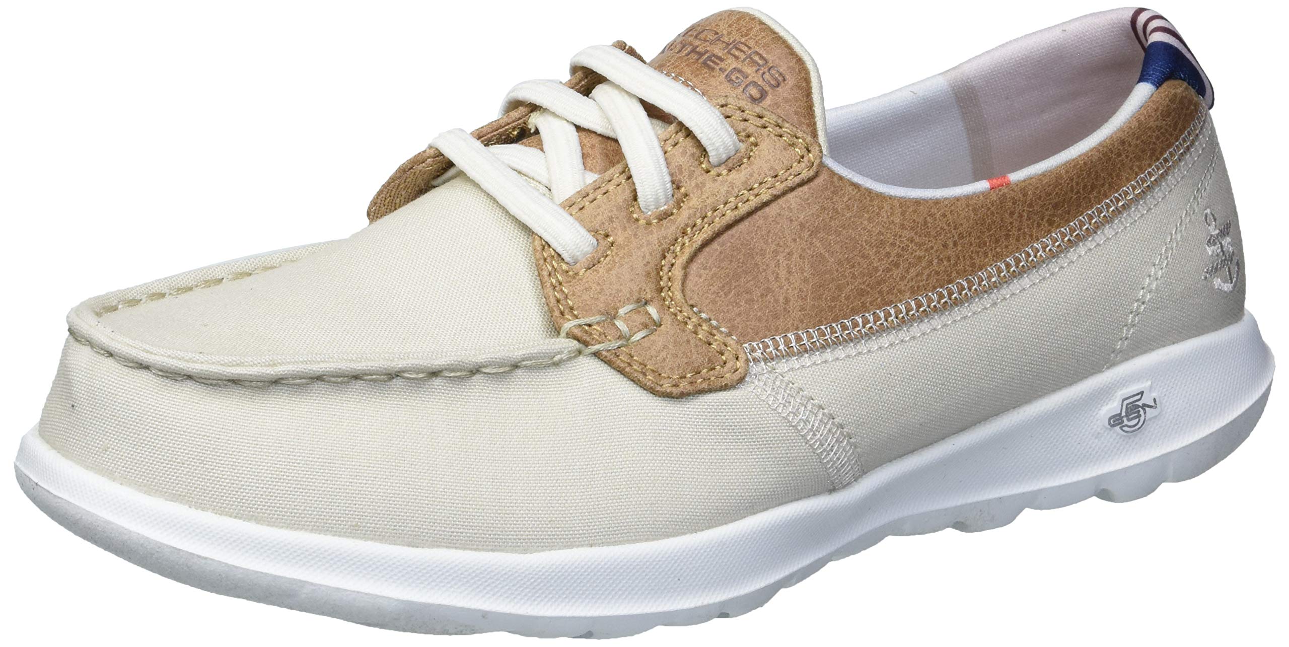 Skechers Women's Go Walk Lite-136070 Comfortable Slip-On Boat Shoes for Walking, Travel & Casual Wear - Lightweight & Breathable Design