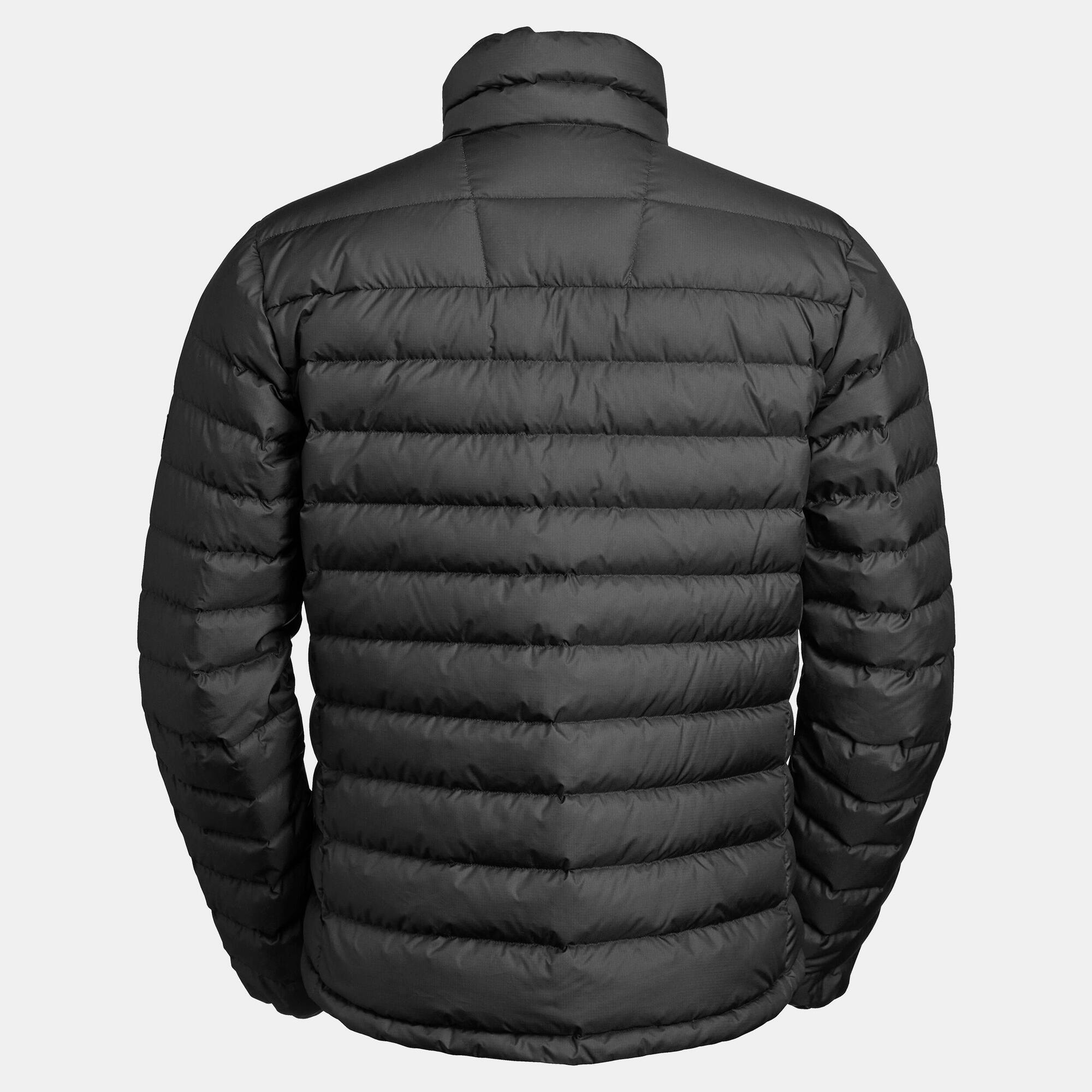 Forclaz Men's MT500 Down Puffer Jacket - Lightweight Warm Winter Coat, Waterproof Windproof Outdoor Jacket for Hiking, Skiing & Cold Weather Activities