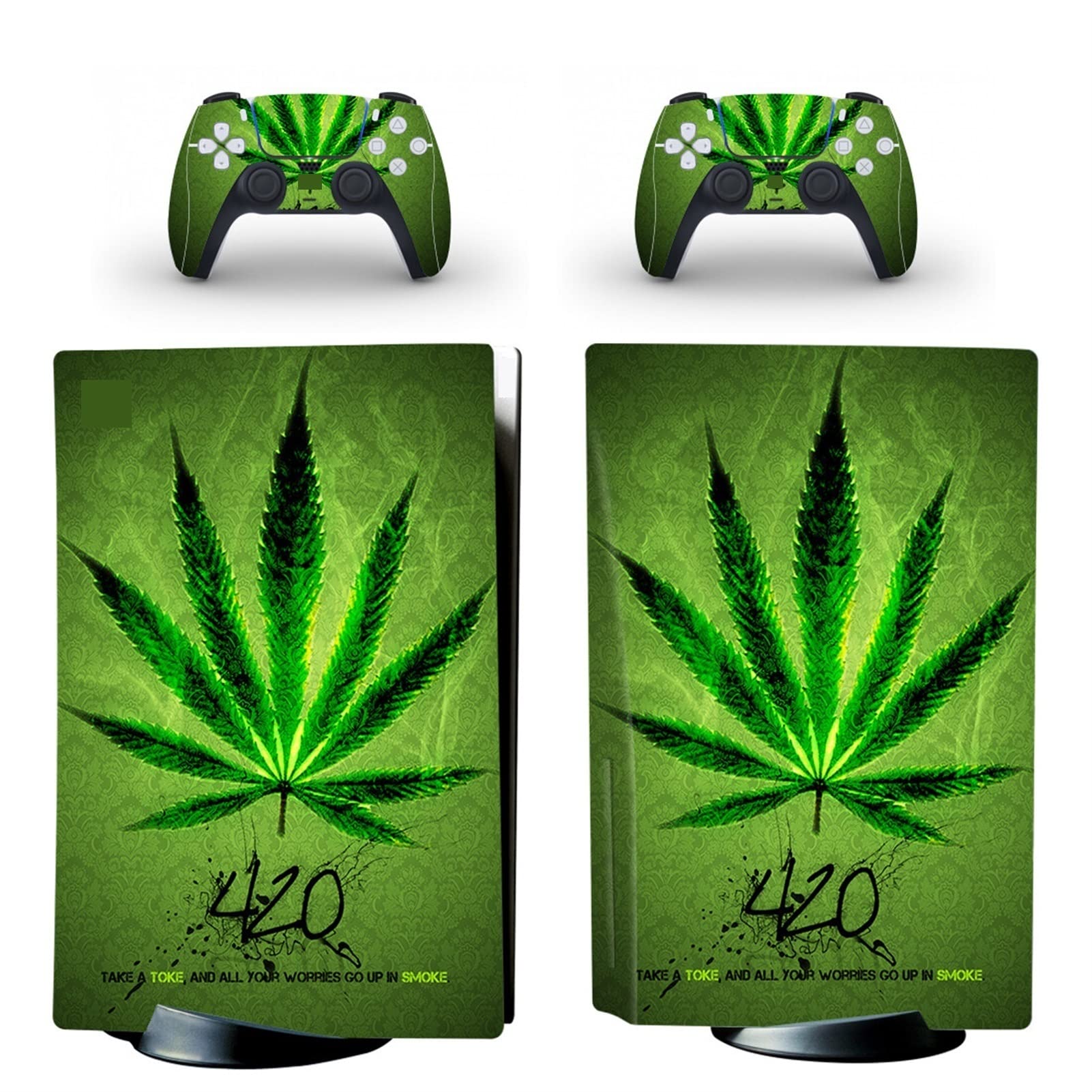 Anime PS5 Skin Cover for Disc Edition - Anti-Scratch Vinyl Wrap for Gaming Console & Controller