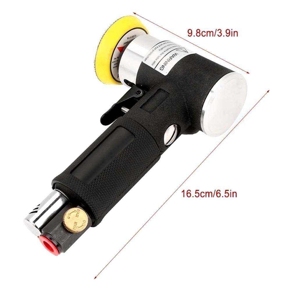 Valentine's Day Electric Angle Grinder & Sander - 3in/2in Pneumatic Air Polisher, 15000 RPM Orbital Sander with 1/4in Shank - Perfect for Metal Woodworking, DIY Projects & Valentine's Crafts