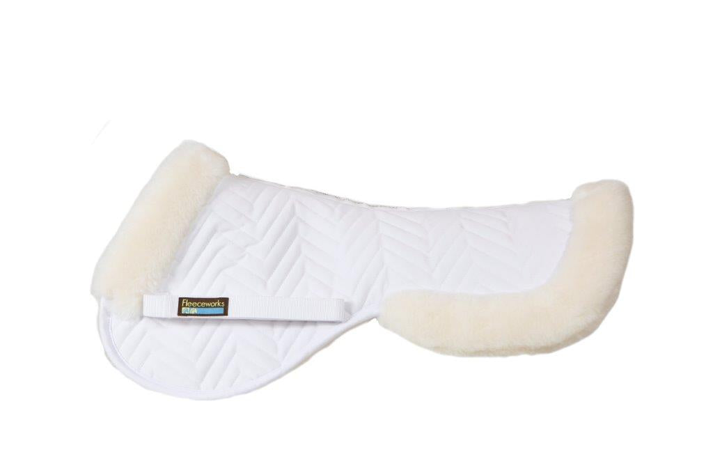 Therawool Classic Halfpad with Rolled Edge - All Purpose Saddle Pad for Horses - Perfect for Dressage, Jumping & Trail Riding