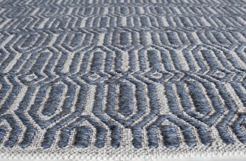 Rugs America Emerson Natural Fiber Rug 2' x 3' Navy - Soft Handwoven Jute Area Rug for Living Room, Bedroom & Entryway