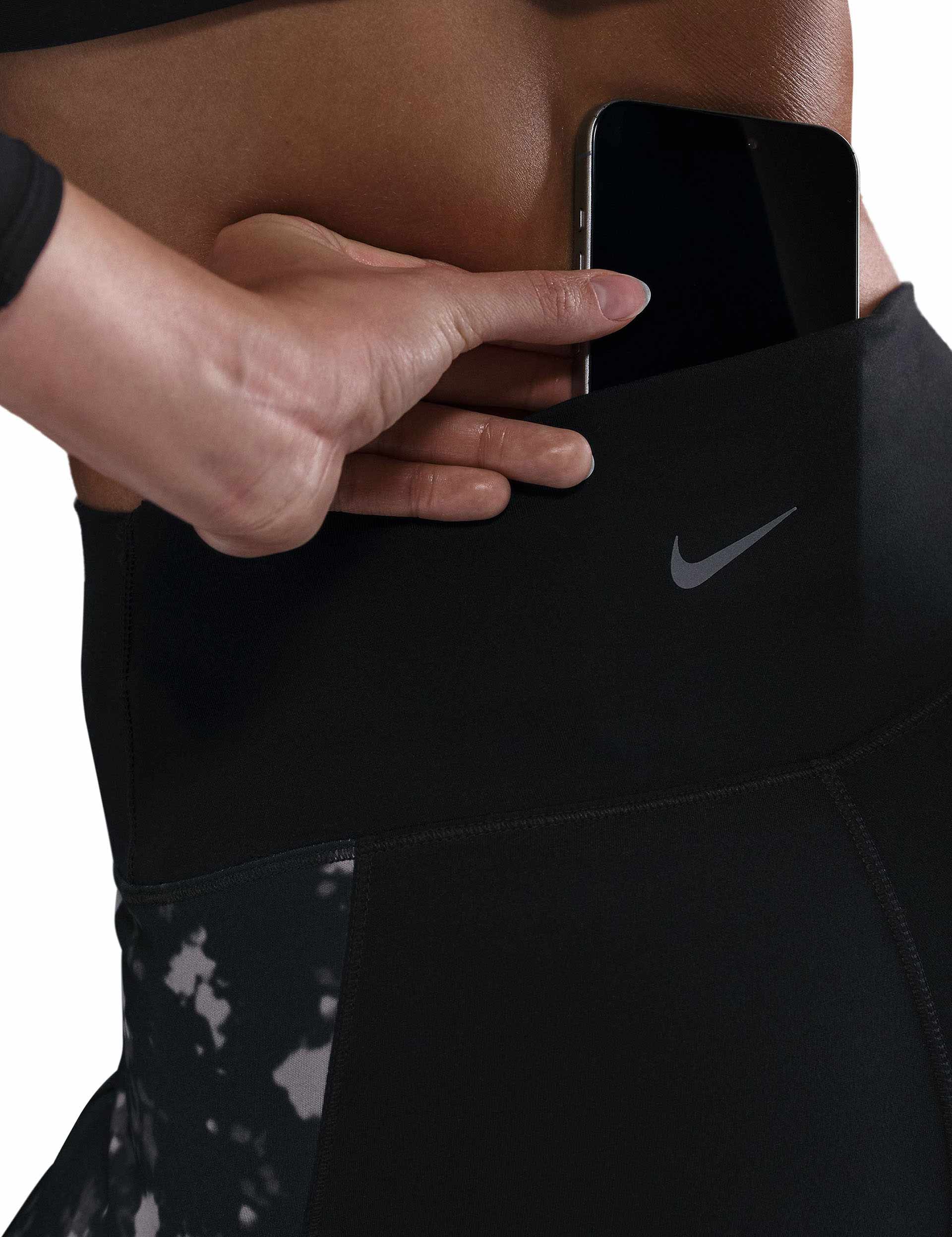 High Waisted 7/8 Printed Leggings for Women - Black | Comfortable & Stylish Workout Pants for Yoga, Running & Gym