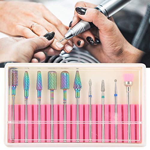Durable Nail Drill Bits & Polishing Heads for Home & Salon Manicures