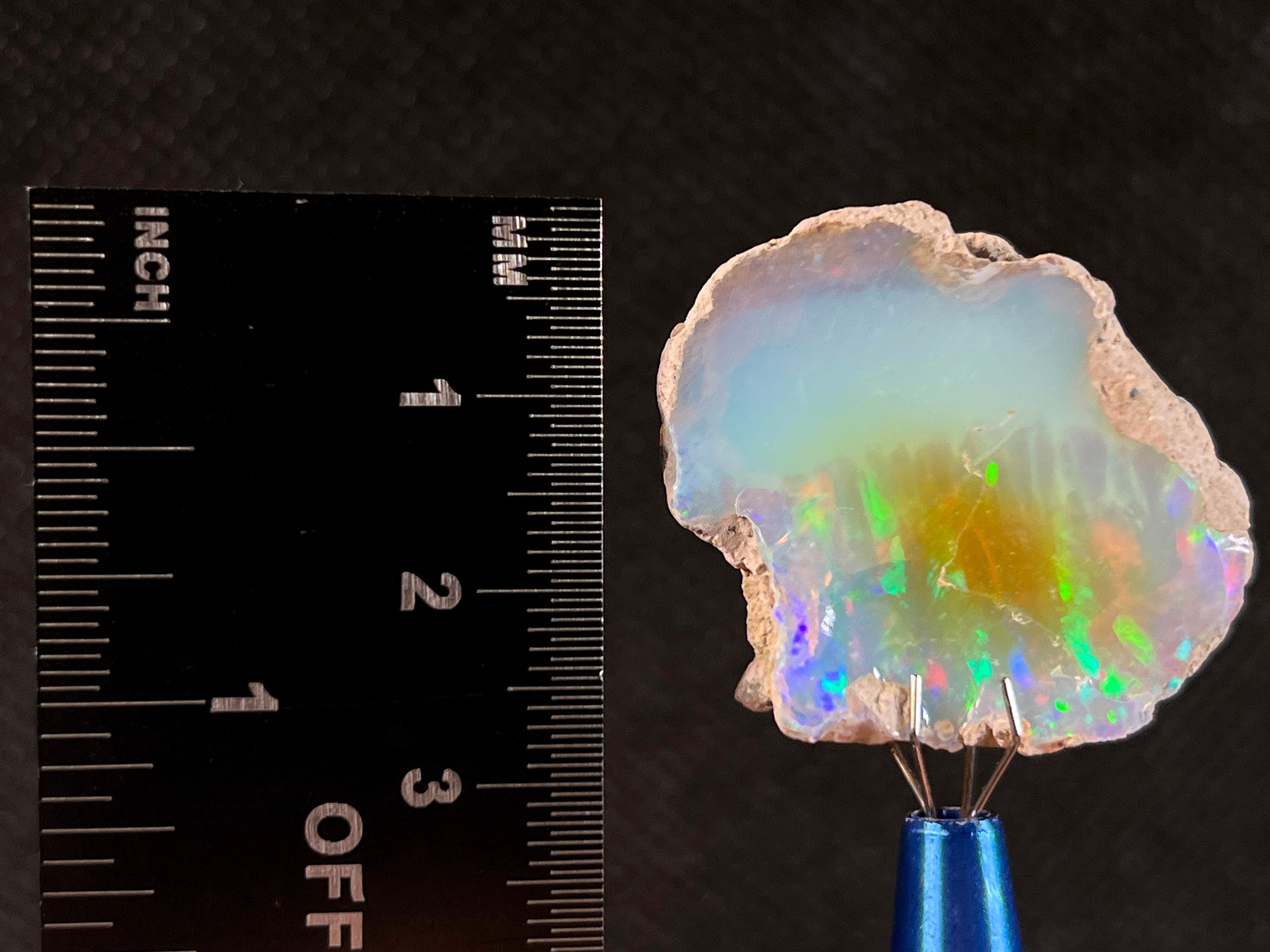 Premium 5A Welo Opal Raw Crystal - Certified Cutting Grade Opal for Jewelry Making (50502) - Perfect for Rings, Necklaces & DIY Gemstone Crafts