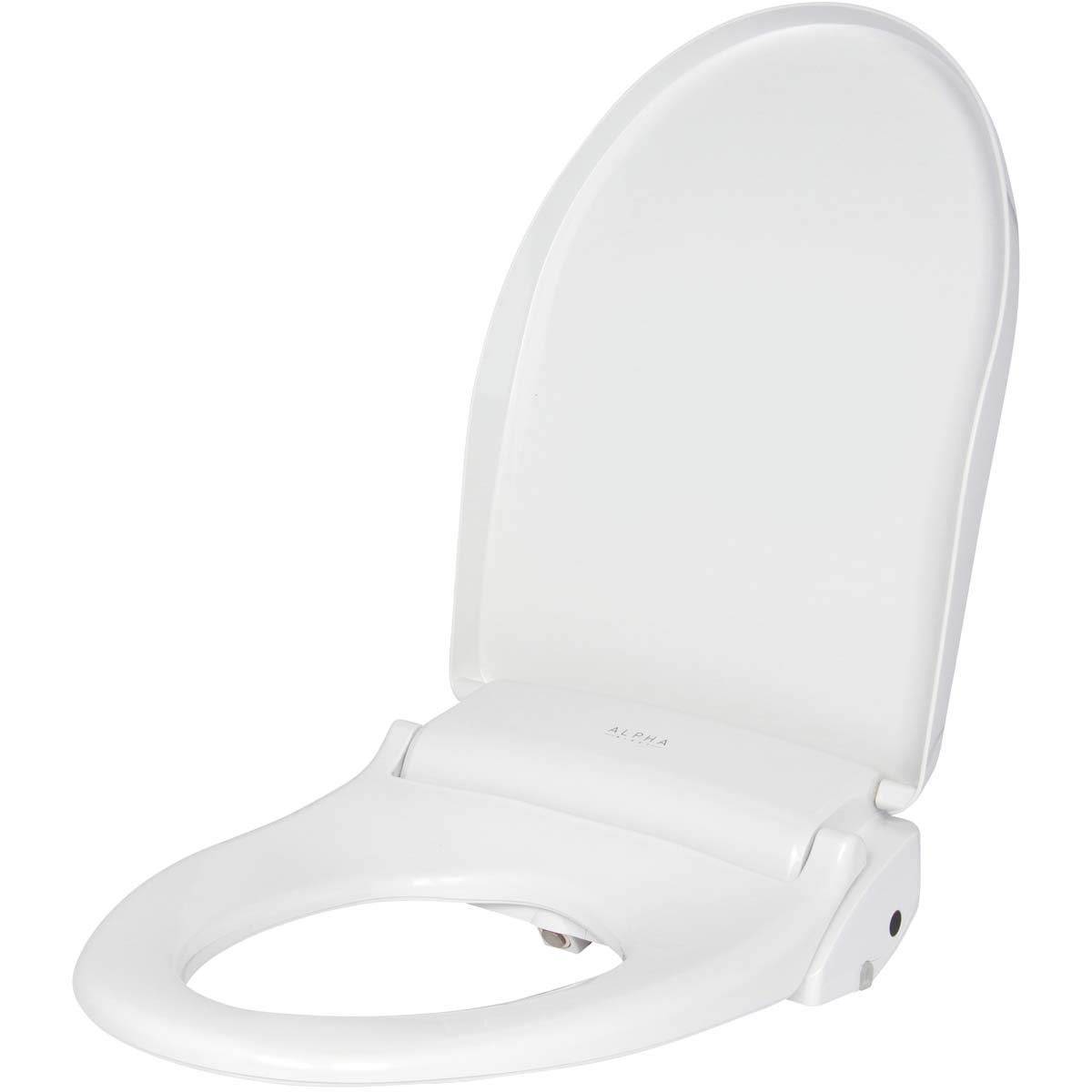 ALPHA BIDET GXR Wave Smart Bidet Toilet Seat - Elongated White with Strong Spray, Remote Control & Warm Air Dryer | Stainless Steel Nozzle, LED Nightlight, Oscillation & Pulse Features | Perfect for Modern Bathrooms, Elderly Care & Luxury Home Upgrades