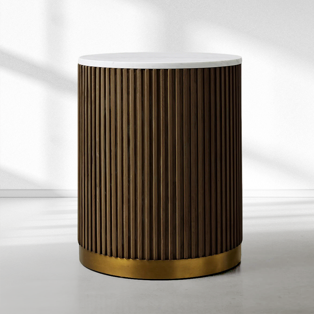 Fimley End Table - Modern Nightstand with Storage Shelf for Bedroom, Living Room, and Office | Small Side Table for Home Decor and Organization