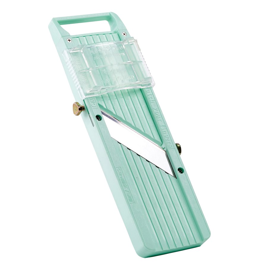 Winco Japanese Mandoline Slicer Set - Professional 5-Piece Kitchen Tool for Perfect Vegetable & Fruit Slicing | Ideal for Salads, Meal Prep & Garnishing