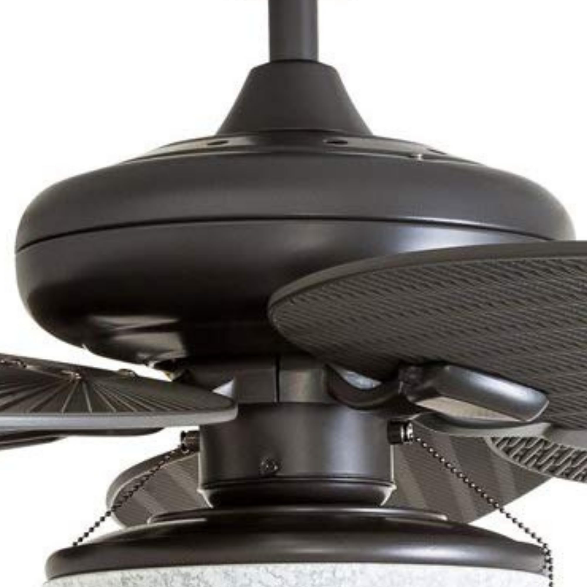 Honeywell 52 Inch Tropical Indoor Outdoor Ceiling Fan with Light Kit, Pull Chain Control, 3 Mounting Options & Weather-Resistant Blades - Bronze (Model 50510-01) - Perfect for Patio, Living Room, Bedroom and Covered Outdoor Spaces