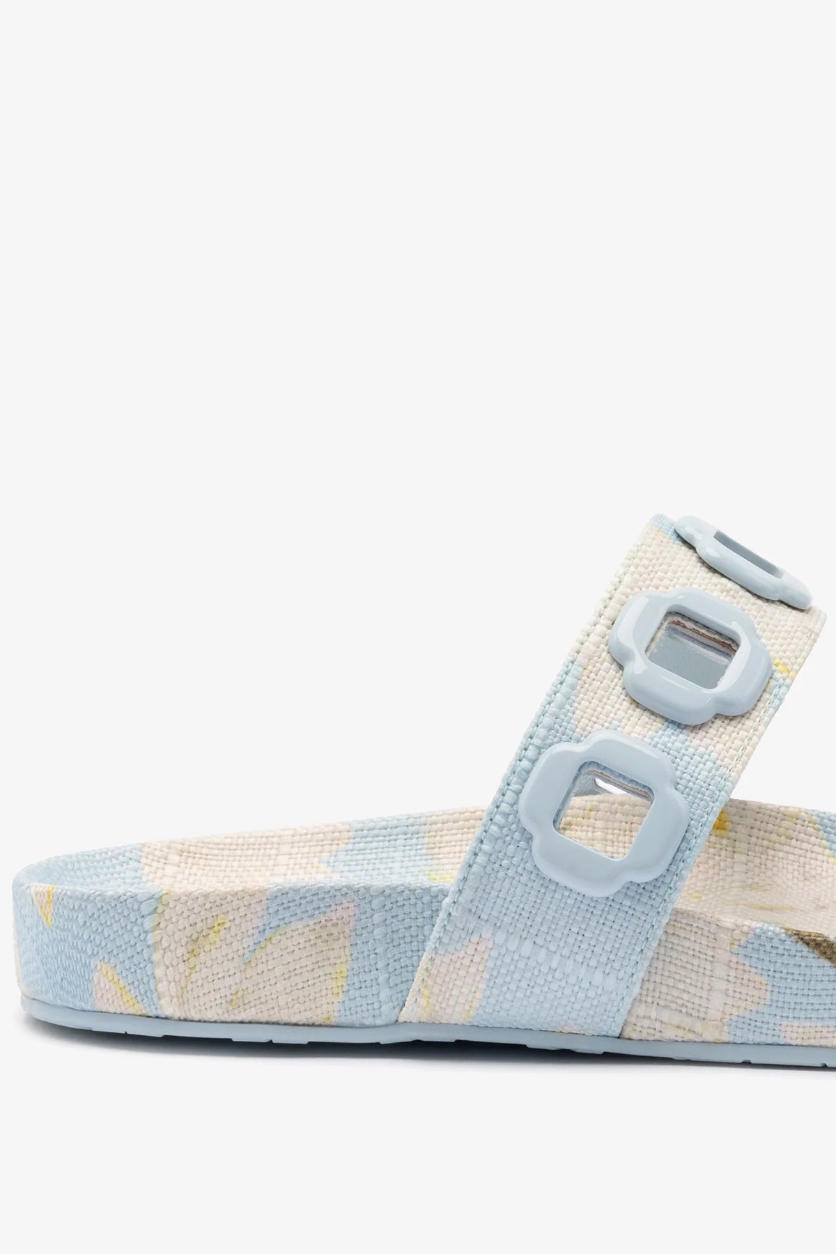 Milan Slide Sandals - Maya Printed Raffia Espadrilles for Women | Comfortable Summer Beach Shoes | Perfect for Vacation, Poolside, and Casual Outings