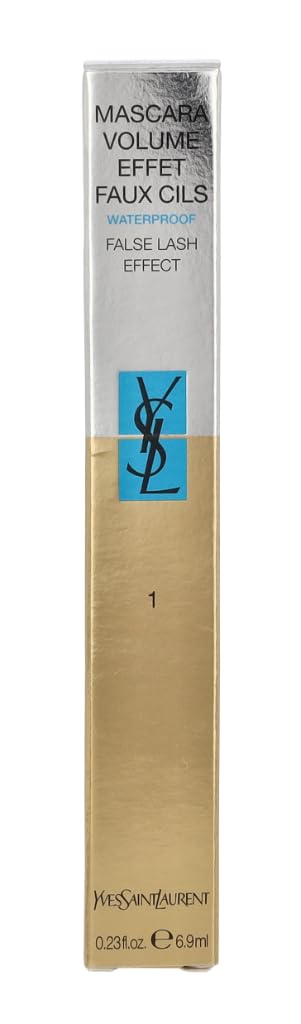 YSL Volume Effet Faux Cils Waterproof Mascara - #1 Charcoal Black (6.9ml/0.23oz) - Lengthening & Volumizing Waterproof Mascara for Dramatic Lashes | Perfect for Parties, Weddings & Everyday Glam