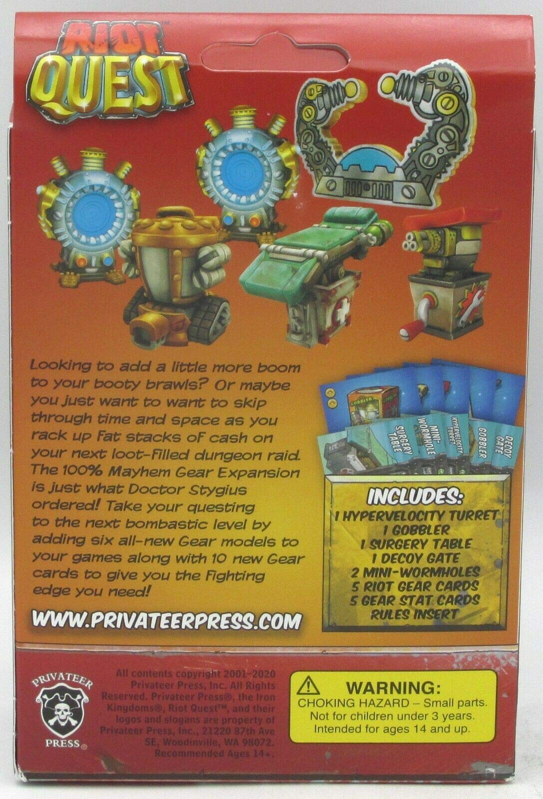 Privateer Press Riot Quest: 100% Mayhem Gear Expansion - Board Game Accessories for Epic Battles and Strategy Game Nights