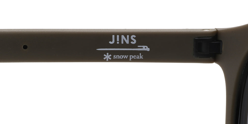 JINS x Snow Peak Rubber Sunglasses 015 85 - Lightweight Polarized Outdoor Sunglasses for Hiking, Fishing & Beach Activities