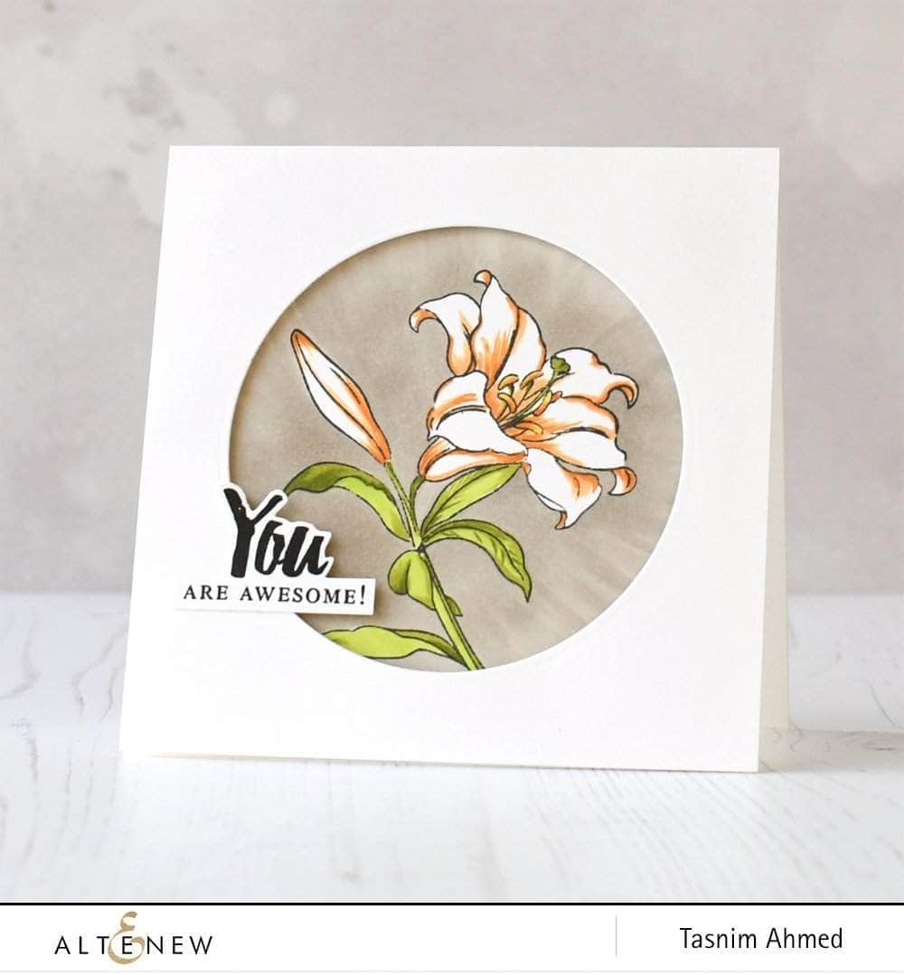 Darling Lily Stamp Set for Scrapbooking, Card Making & DIY Crafts – Premium Rubber Stamps for Creative Projects