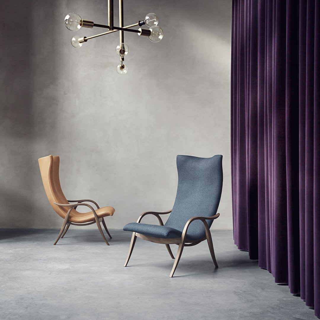 FH429 Signature Chair - Modern Accent Chair for Living Room, Bedroom & Office - Stylish Upholstered Armchair with Wooden Legs - Perfect for Reading, Relaxing & Decorating Your Home