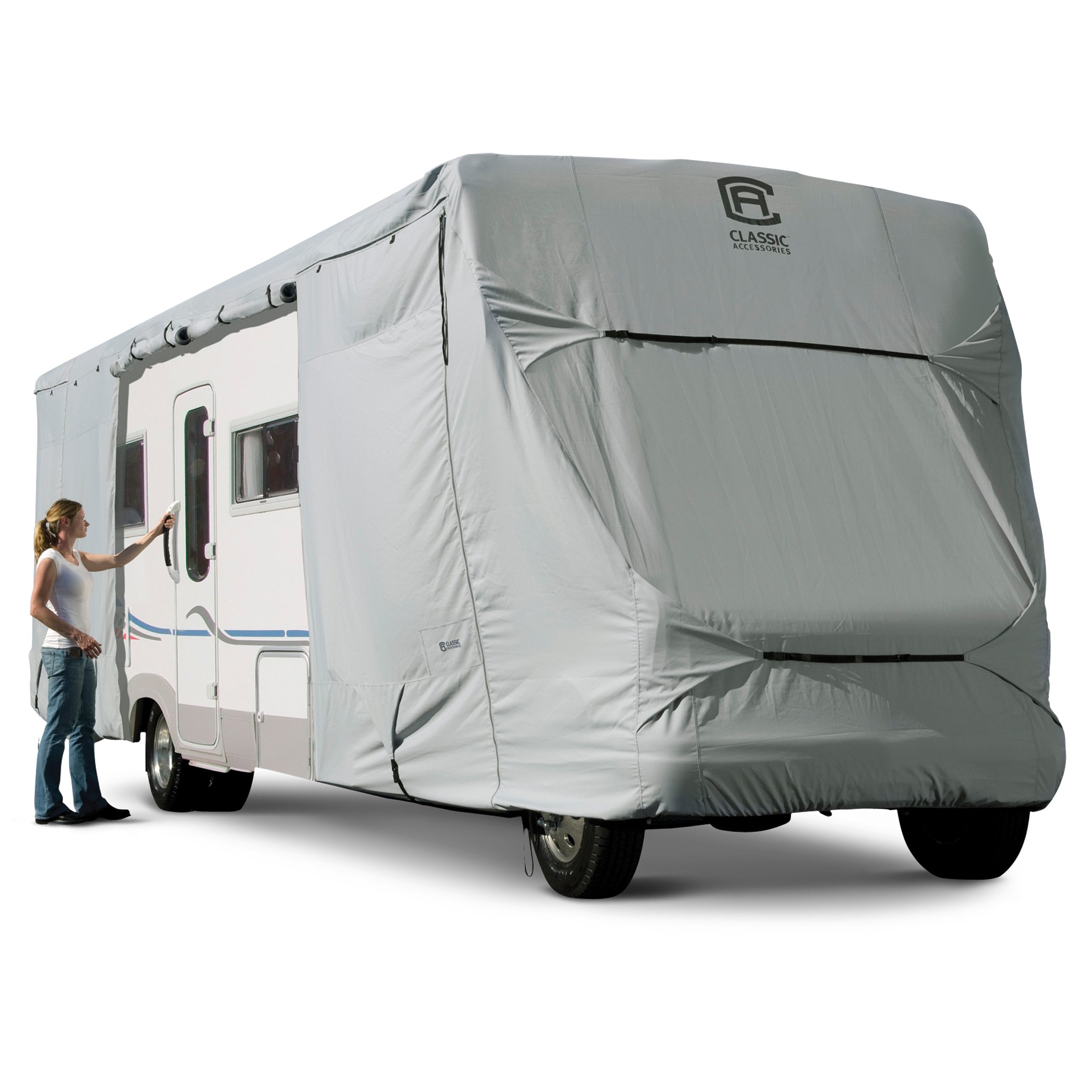 Heavy Duty RV Cover for Class C RVs up to 20' - Waterproof, UV Resistant, All-Weather Protection - Perfect for Outdoor Storage, Travel, and Camping