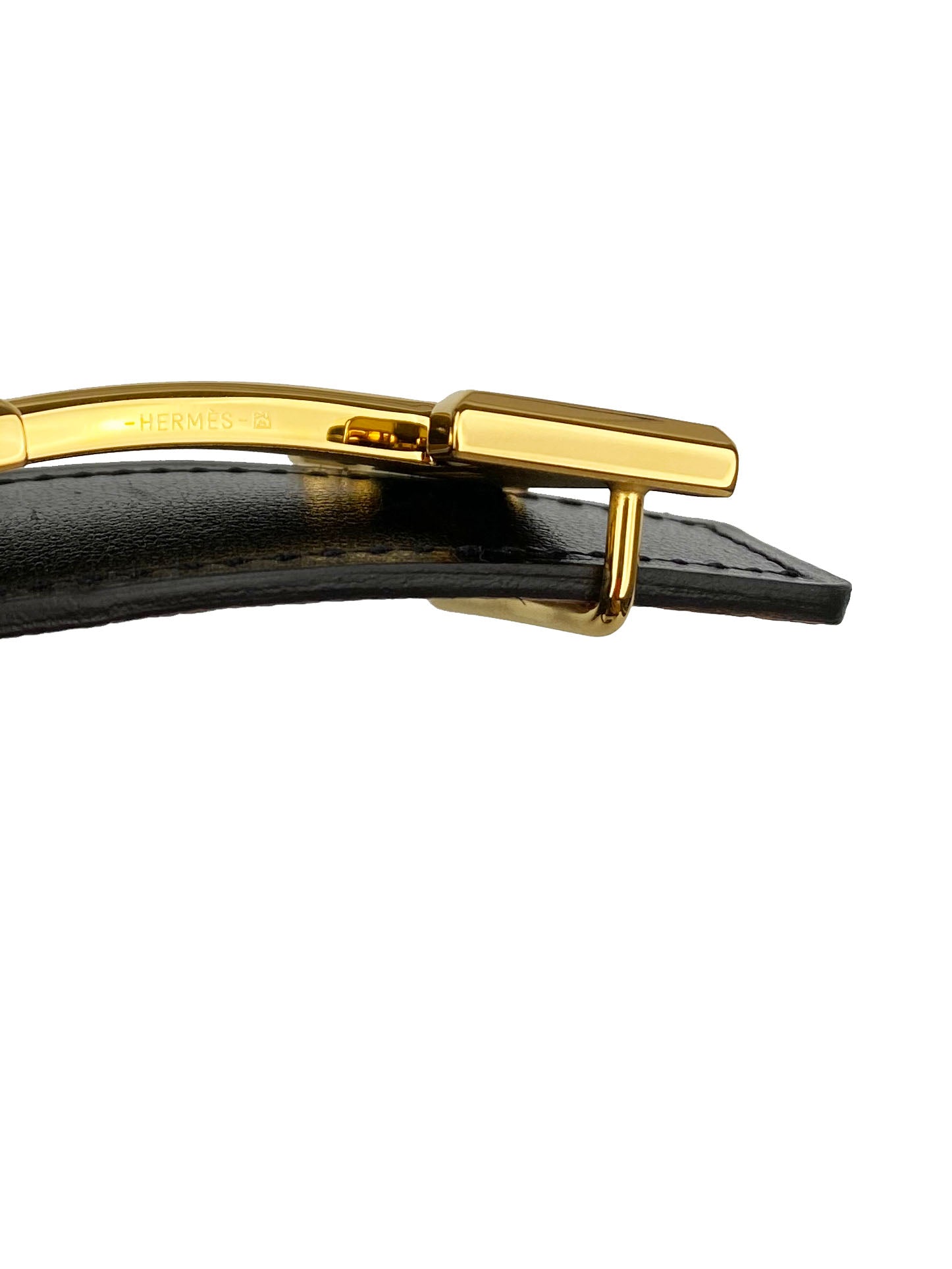 Hermes Constance Belt - Black & Gold Reversible Leather Strap 90cm | Luxury Designer Belt for Women | Perfect for Office, Evening & Special Occasions