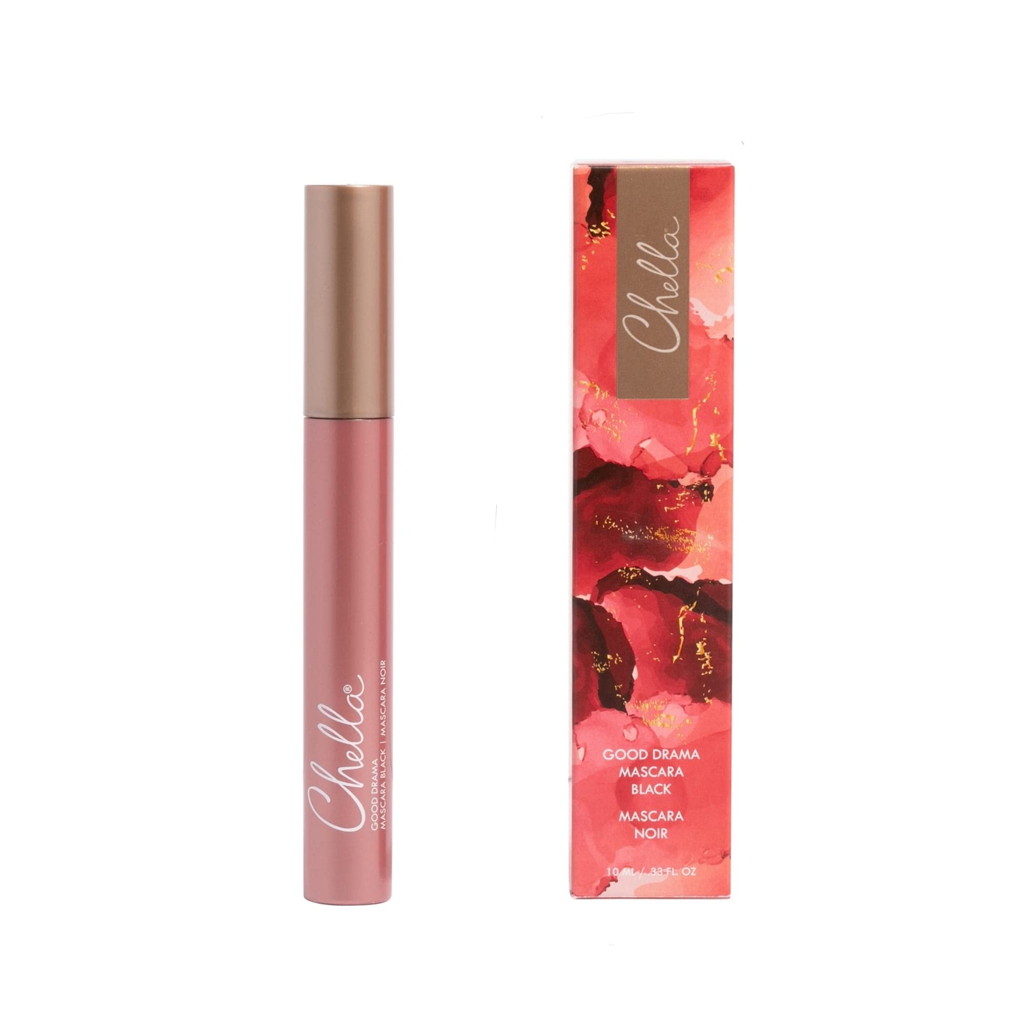 Chella Good Drama Vegan Mascara & Eyebrow Pencil Set - Cruelty-Free Auburn Beauty Kit for Natural Look | Perfect for Everyday Makeup & Special Occasions