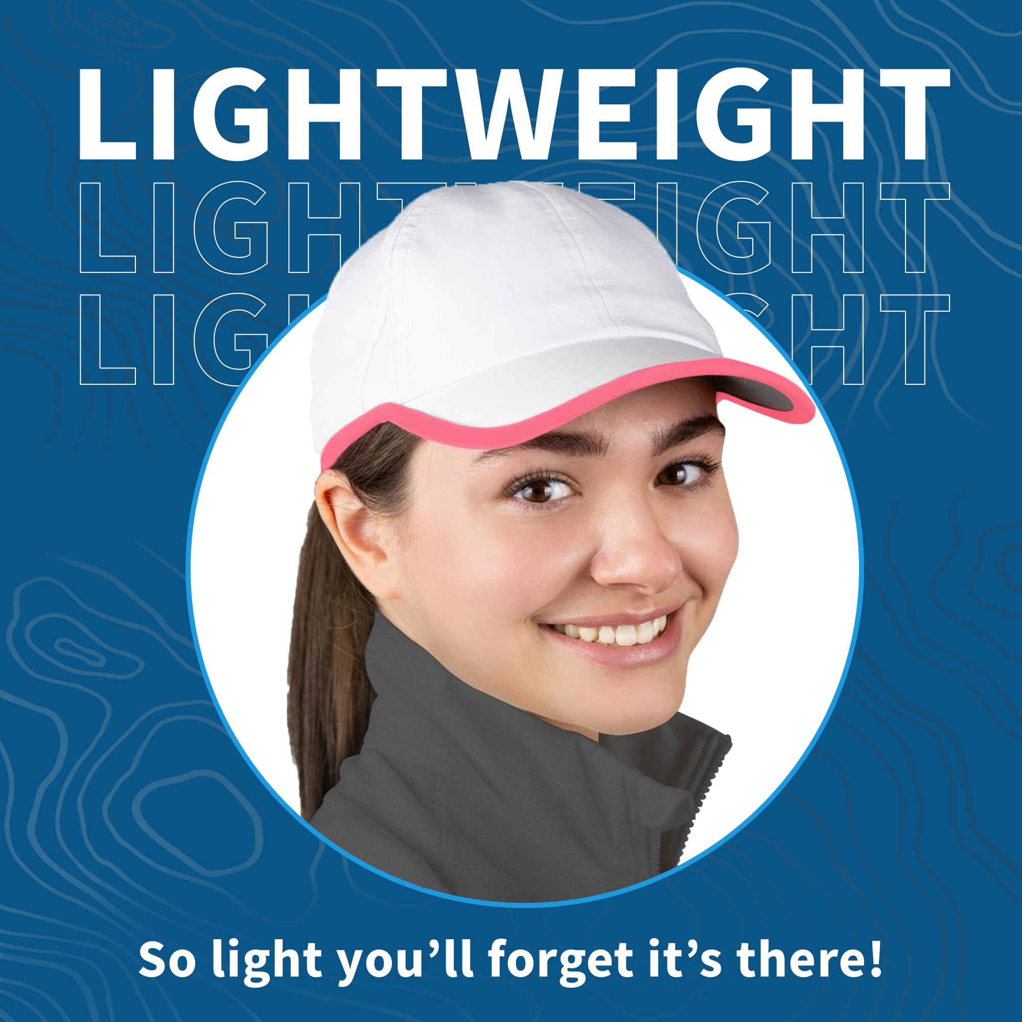 TrailHeads UPF 50+ UV Protection Running Hats for Women - Lightweight Summer Baseball Cap for Tennis, Golf, Gym & Outdoor Workouts - Perfect for Hiking, Jogging & Sports Activities