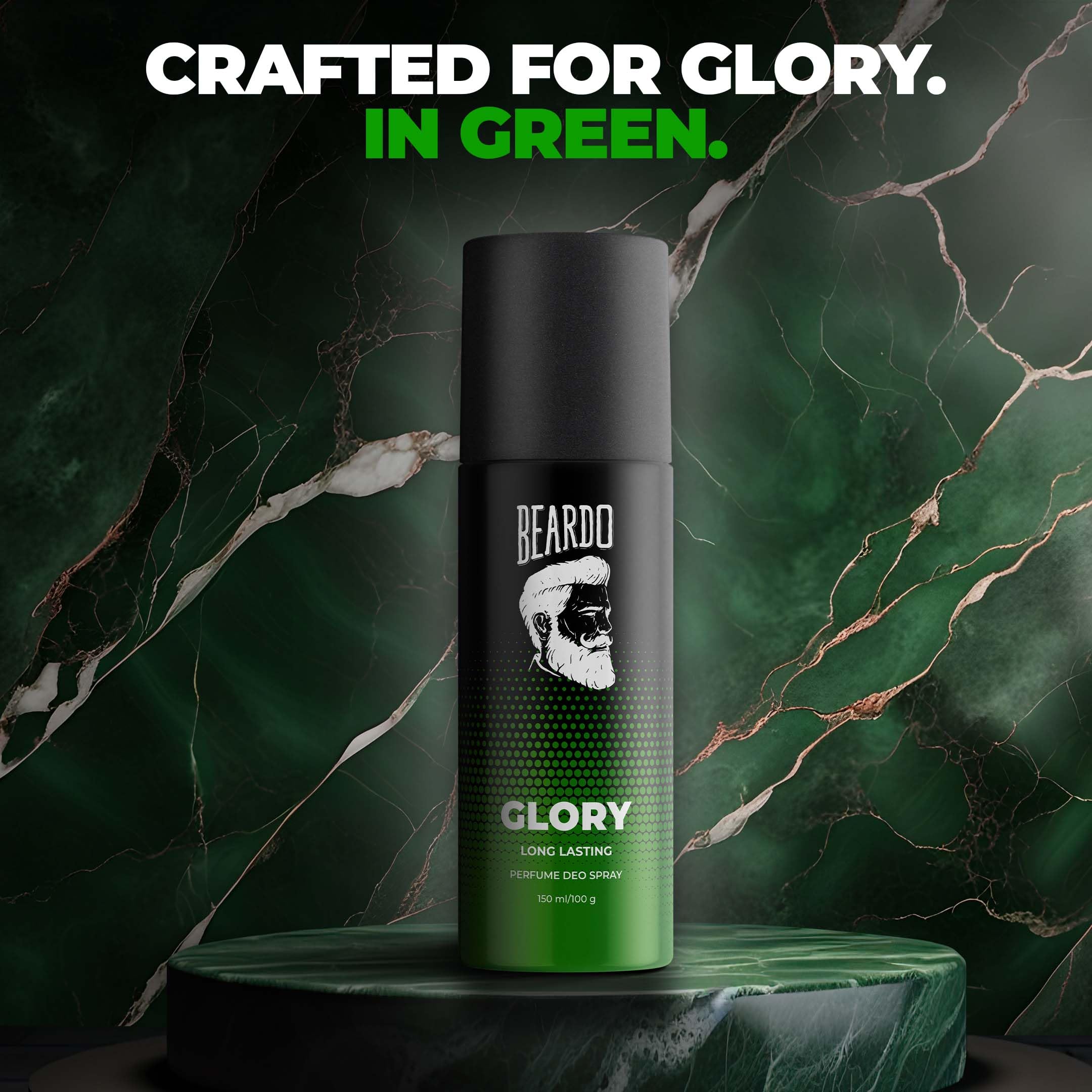 BEARDO Long Lasting Fougere Aromatic Deodorant Spray for Men - 150ml | Premium Cologne Scent | Ideal Gift for Christmas, Birthday & Special Occasions | Perfect for Daily Use, Office & Date Nights