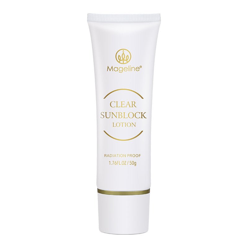MAGELINE Clear Sunblock Lotion SPF 50 PA+++ - Lightweight Non-Greasy Sunscreen for Face & Body - Perfect for Beach, Swimming & Outdoor Activities