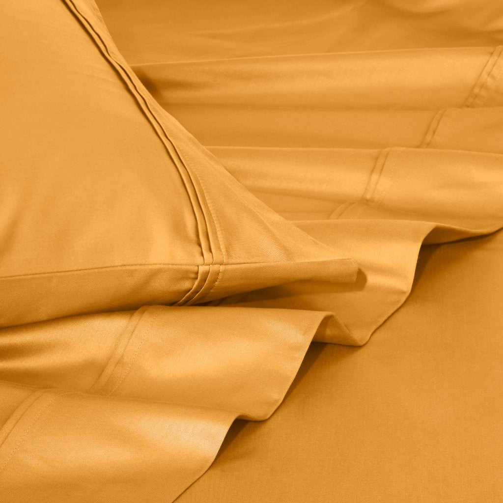 Luxury 1200 Thread Count Egyptian Cotton Deep Pocket Bed Sheet Set - Queen Size, Soft & Breathable for Ultimate Comfort - Perfect for Master Bedroom, Guest Room & Hotel Use
