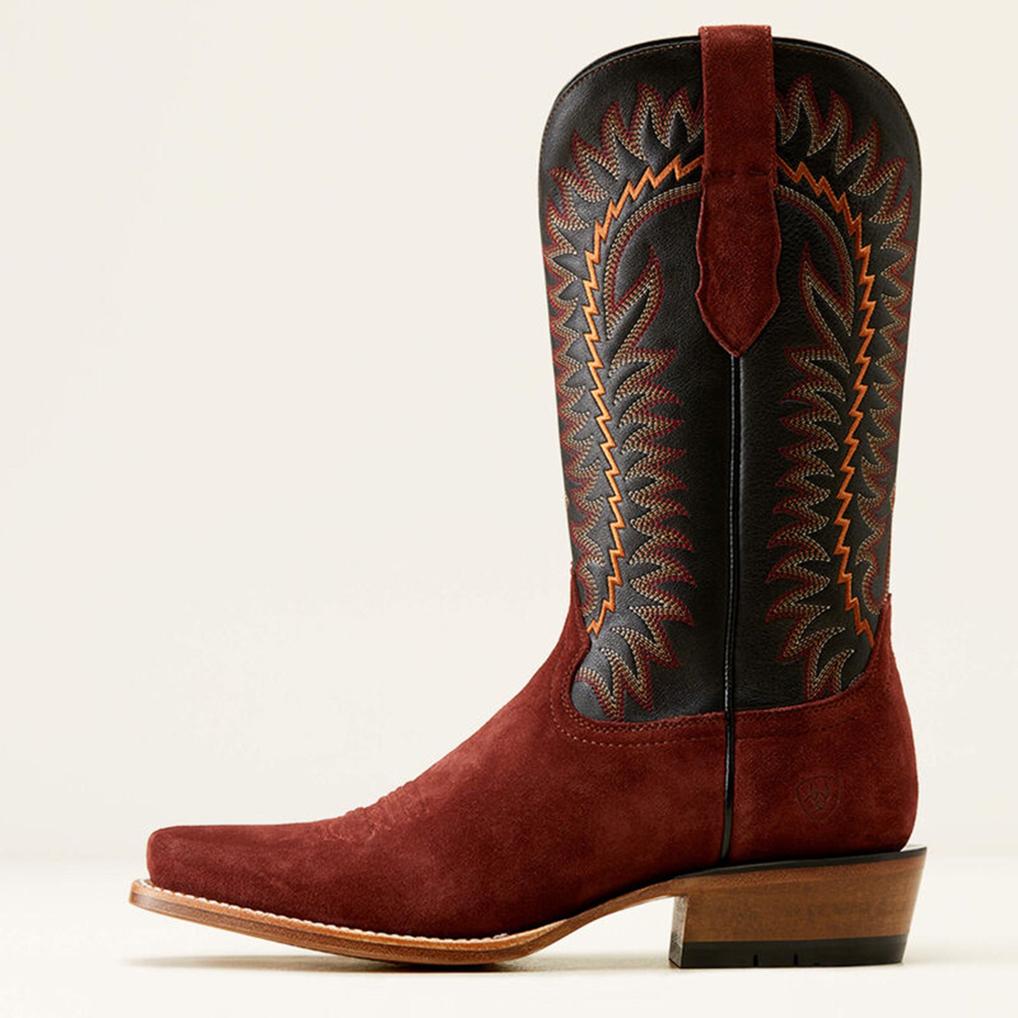 Ariat Men's Futurity Time Western Boots - Mahogany Roughout Leather for Cowboy, Riding & Work - Durable Comfort for Ranch, Rodeo & Outdoor Adventures