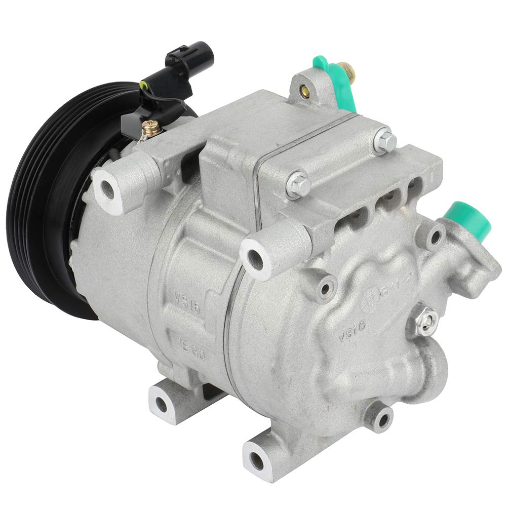 ECCPP AC Compressor for 2006-2012 Dodge Attitude 1.6L & 2006-2009 Hyundai Accent 1.6L - A/C Compressor with Clutch - Perfect for Summer Cooling & Car AC Repair