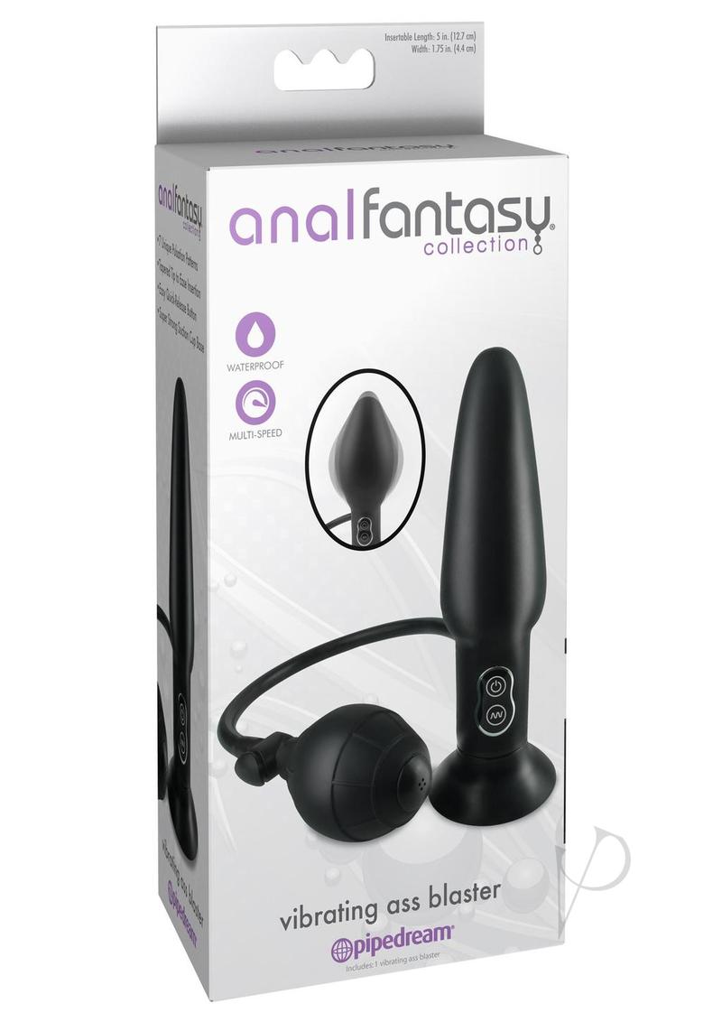 Anal Fantasy Collection Waterproof Vibrating Butt Plug Expander - 5 Inch Black - Perfect for Solo Play & Couples Exploration
