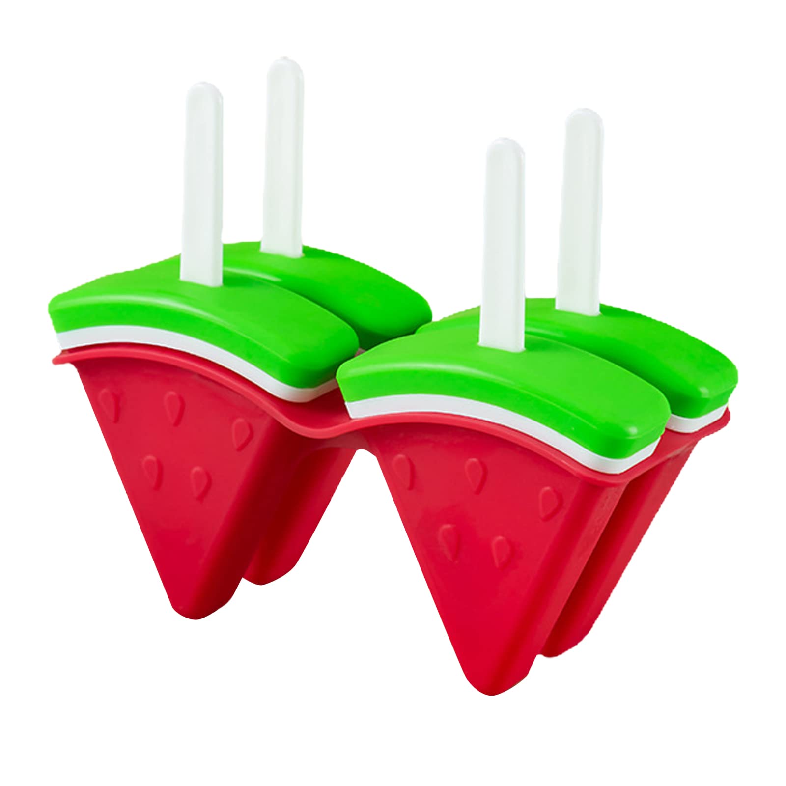 Best Popsicle Molds Set of 4 - Reusable BPA Free Ice Pop Maker with Sticks for Homemade Watermelon Freeze Pops & Ice Cream - Easy Release Kitchen Supply for Summer Treats, Kids Snacks, and Party Desserts