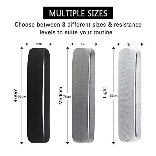 Premium Non-Slip Fabric Resistance Bands for Legs & Glutes - Booty Bands for Women & Men, Strength Training, Yoga, Fitness Workouts - Perfect for Home Gym, Pilates, and Physical Therapy