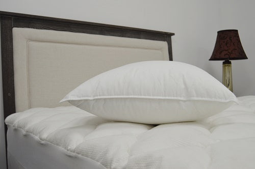 JS Fiber Ultra Down 33oz Soft Pillow - Standard Size Bed Pillow for Side Sleepers, Back Sleepers & Stomach Sleepers - Perfect for Home, Hotel & Travel Use