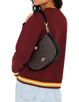 Coach Ella Hobo Bag in Signature Canvas - Stylish & Durable Crossbody Purse for Women | Perfect for Work, Travel & Everyday Use