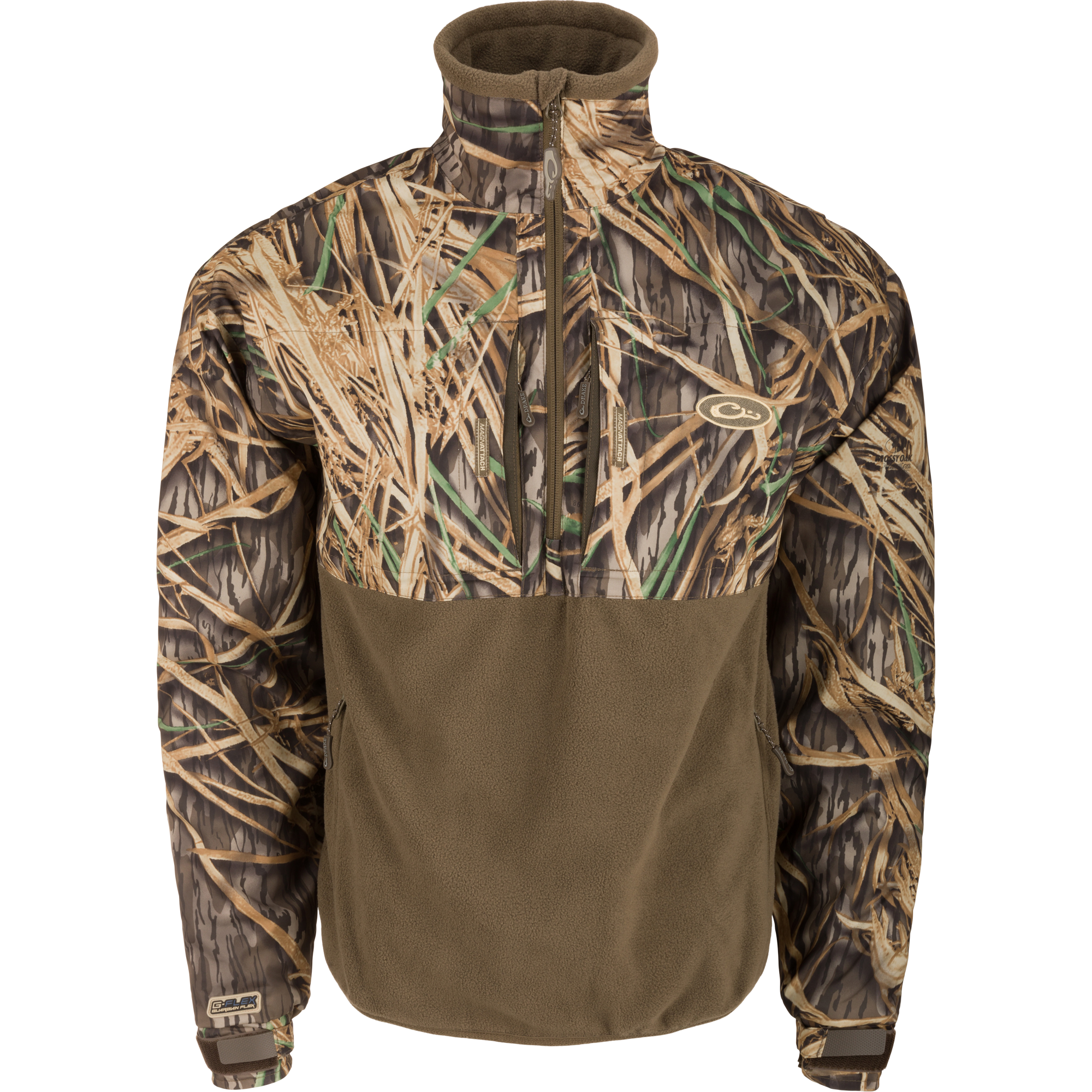 MST Guardian Flex Fleece Eqwader Quarter Zip Jacket - Lightweight Water-Resistant Outdoor Fleece Jacket for Hiking, Fishing & Camping | Men's Activewear for Cold Weather Adventures