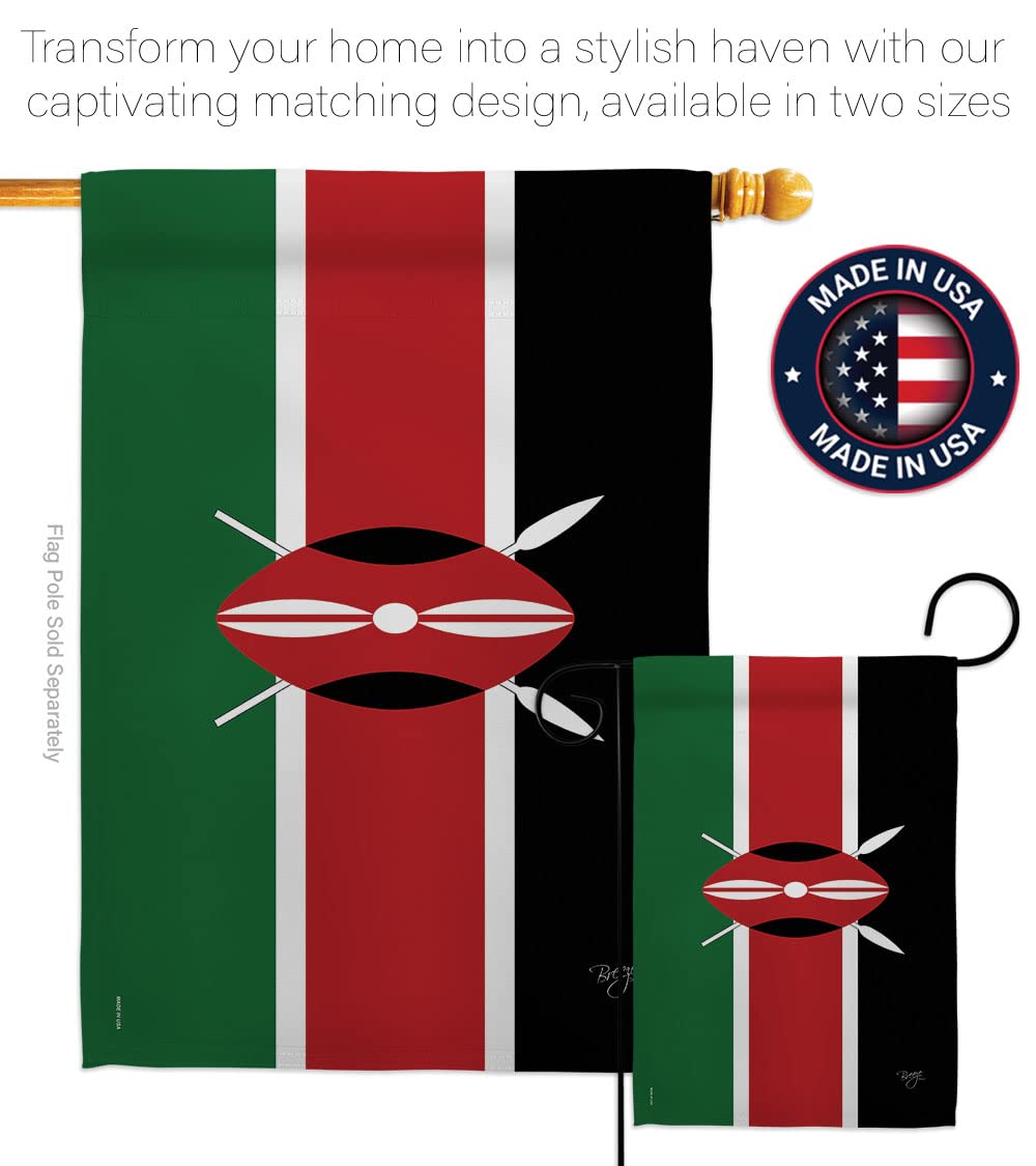 Kenya Decorative Garden Flag 28x40