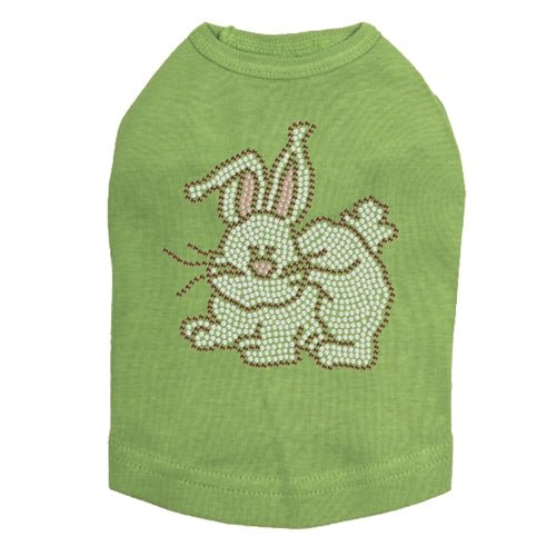 Easter Bunny Rhinestone Dog Tank Top - Sparkling Pet Apparel for Small & Medium Dogs - Perfect for Easter Parties, Pet Photos & Holiday Celebrations
