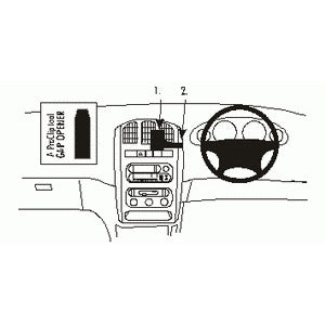 ClicOn No Holes Dashboard Mount for Chrysler Voyager 2001-2007 | Secure Phone Holder for Car | Perfect for GPS Navigation & Hands-Free Driving