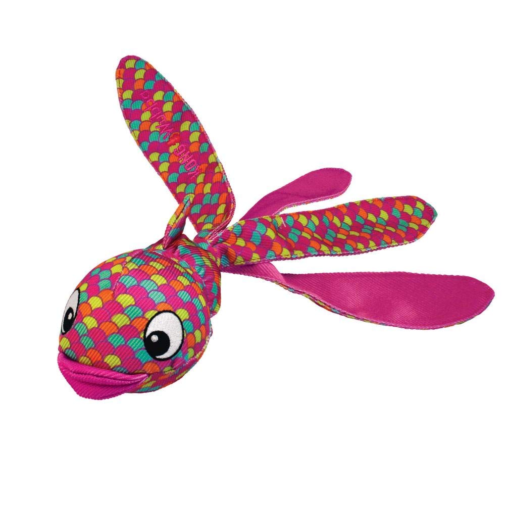 KONG Wubba Finz - Durable Tug of War & Fetch Dog Toy for Puppies & Dogs - Interactive Chew Toy for Indoor & Outdoor Play - Great for Training, Exercise & Bonding (Pink, Large)