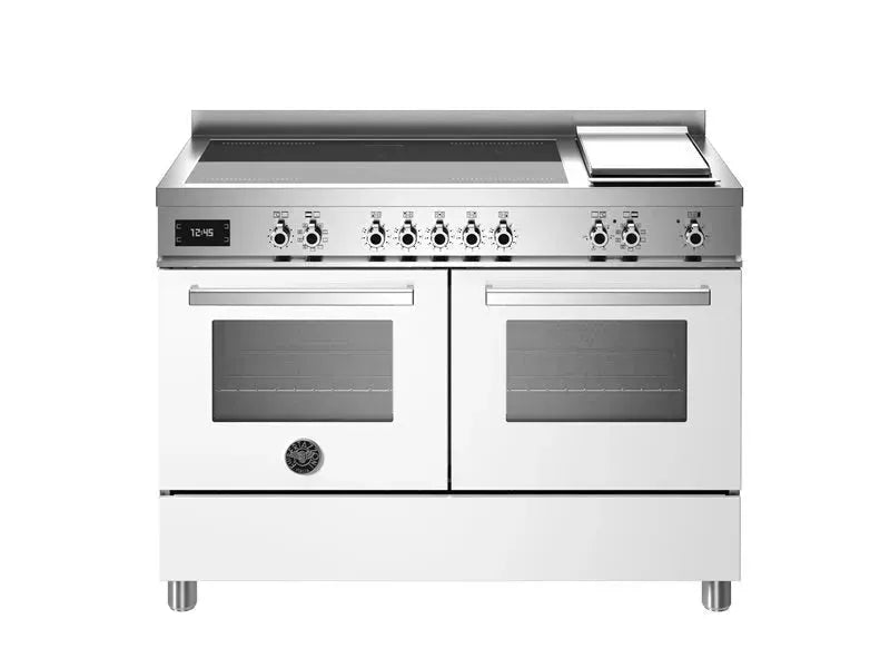 Bertazzoni 120cm Induction Cooktop with Griddle & Electric Double Oven - Professional Series for Gourmet Cooking & Large Family Meals
