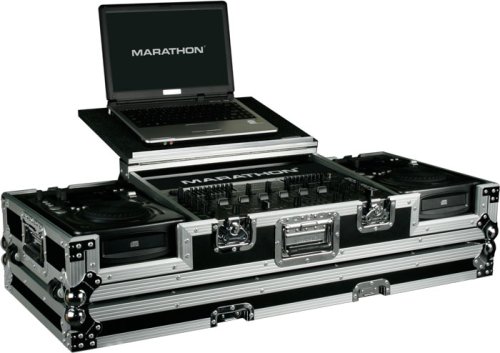 Marathon MA-DJCDI19WLT Heavy Duty Flight Road Case - Durable DJ Equipment Travel Case for Music Producers & Performers - Perfect for Air Travel, Studio Storage & Live Gigs