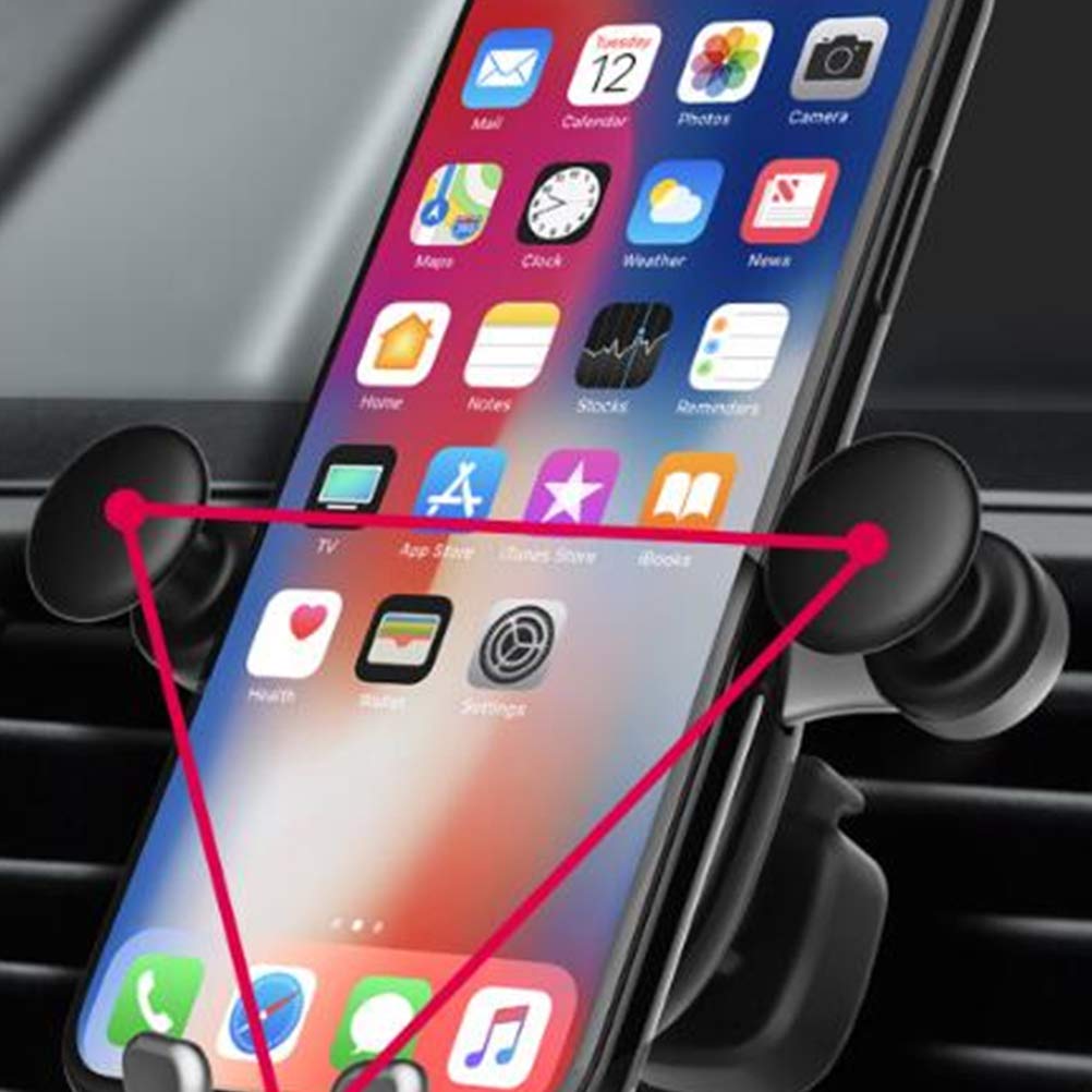 UKCOCO Multi-Function Car Phone Holder - Adjustable Dashboard & Air Vent Phone Stand with Secure Buckle, Cute Dull Bear Design for iPhone & Android Smartphones - Perfect for Driving, Navigation & Hands-Free Calls