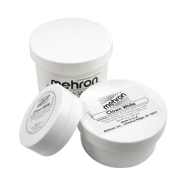 Mehron Clown White Professional Face & Body Paint - Water-Based, Hypoallergenic Makeup for Halloween, Cosplay & Theater Performances