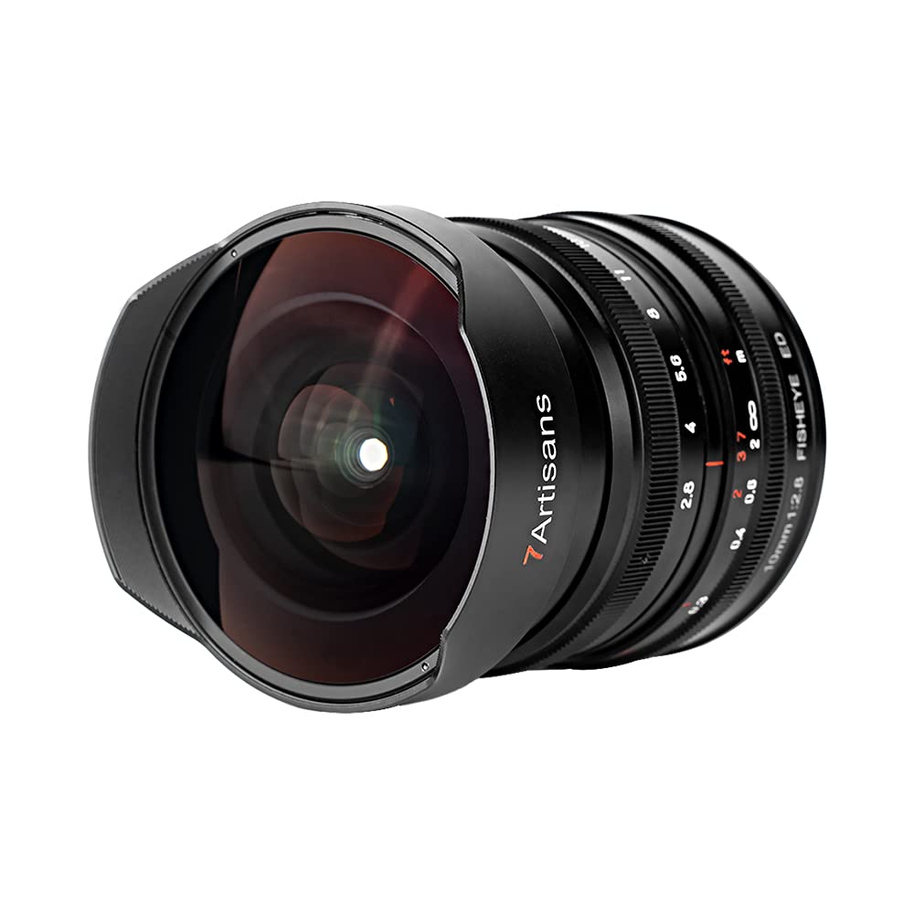 7artisans 10mm F2.8 Full Frame Ultra Wide Angle Fisheye Lens for Canon RF Mount - 178° Manual Focus Compatible with EOS R/R3/RP/R5/R6 - Perfect for Landscape, Architecture & Creative Photography