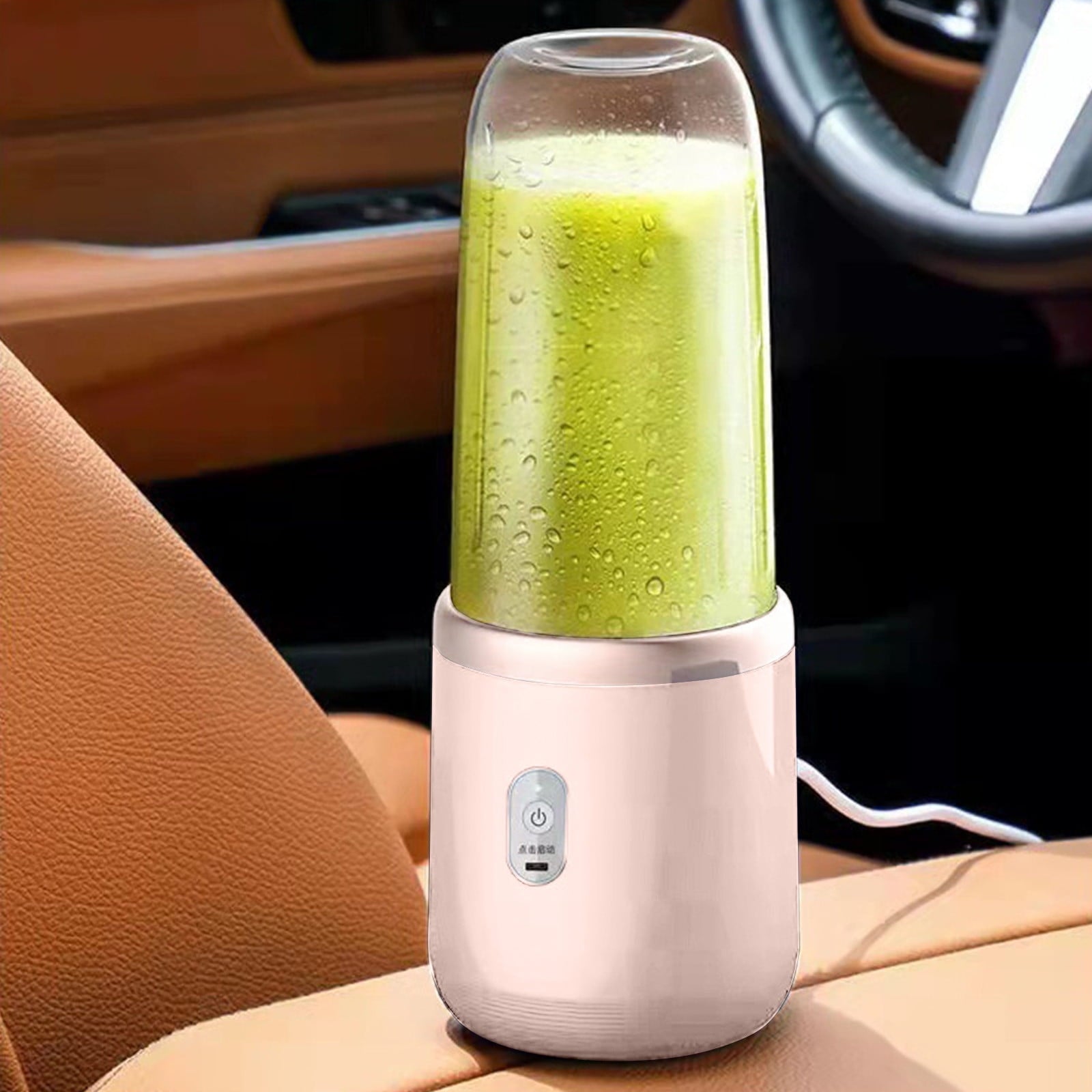 Portable USB Rechargeable Juicer Cup - Pink Mini Blender for Smoothies, Juices & Shakes | Compact & Powerful Travel Blender | Perfect for Gym, Office & Outdoor Adventures