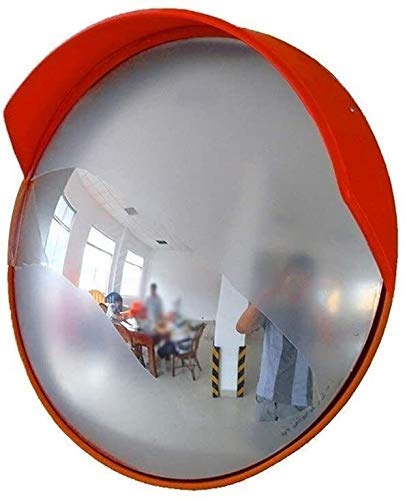 80CM Convex Safety Mirror for Traffic & Blind Spots - Wide Angle Surveillance Mirror for Crossroads, Parking Lots & Streets - Durable Security Mirror for Enhanced Road Safety