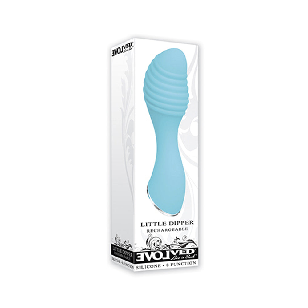 Evolved Little Dipper Ridged Mini Vibrator - Powerful Clitoral Stimulator for Women, Waterproof & Rechargeable Personal Massager - Perfect for Solo Play & Couples Intimacy